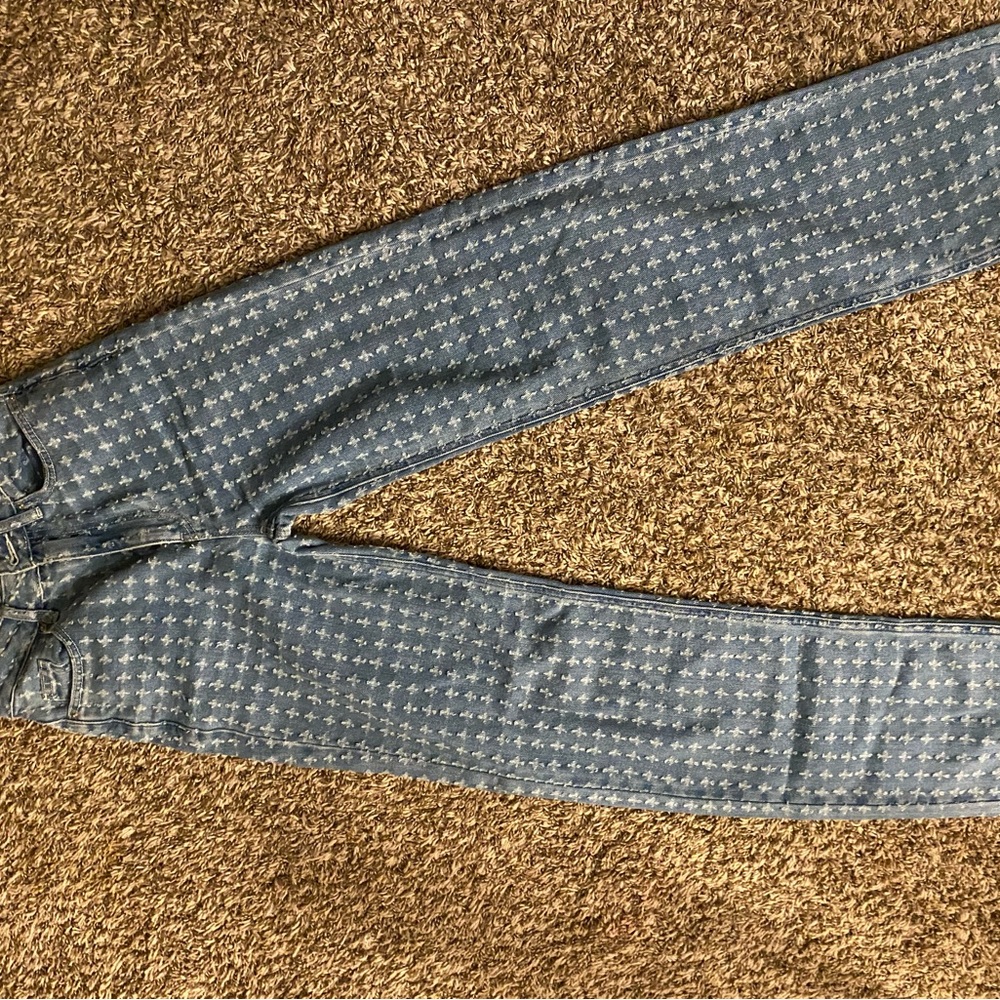 PacSun Blue Patterned Jeans